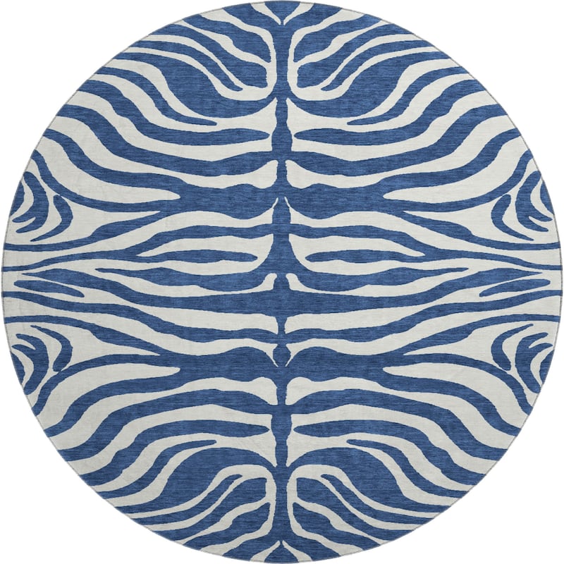Premium Washable Super Soft Zebra Print Mayfield Rug