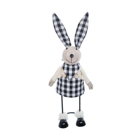 Bobble Bunny Figurine - 4.3" x 3.5" x 16.54"