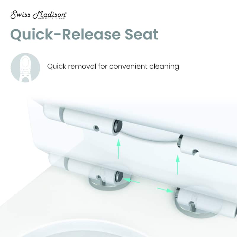 Vincennes One-Piece Toilet Dual-Flush 0.8/1.28 Gpf - 26.55" x 14.2" 30.3"