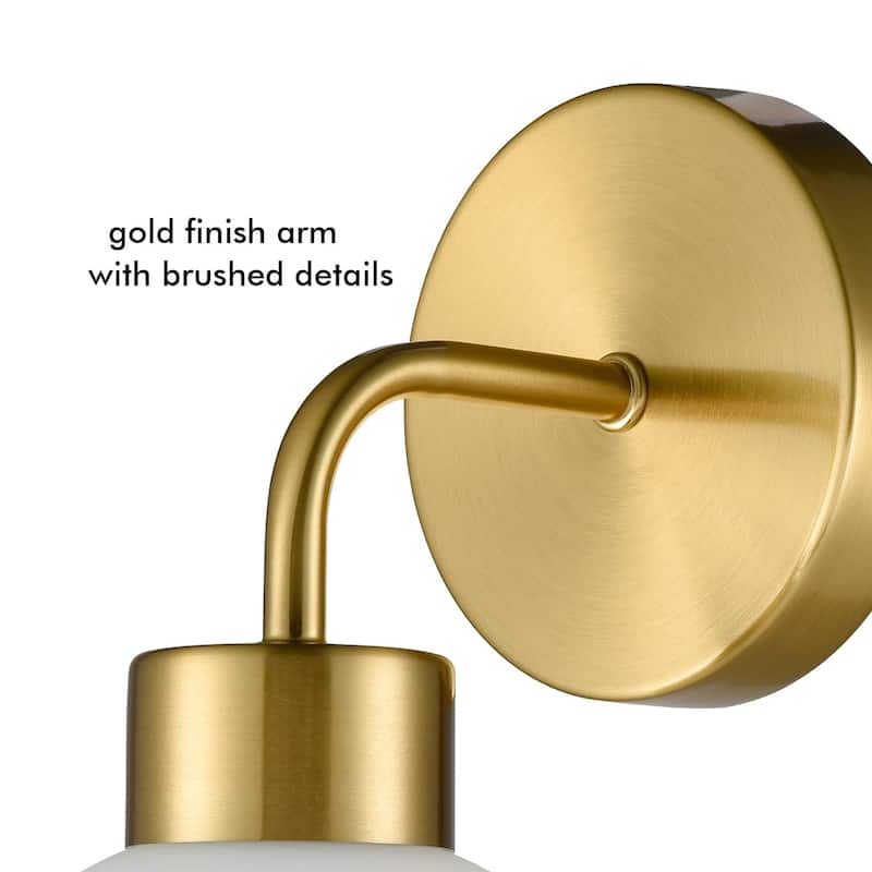 Tenerife Brass Modern Bath Vanity Light / Wall Sconce