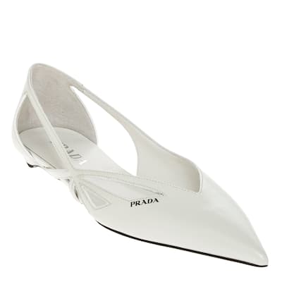 Prada Cut-out Ballet Flats