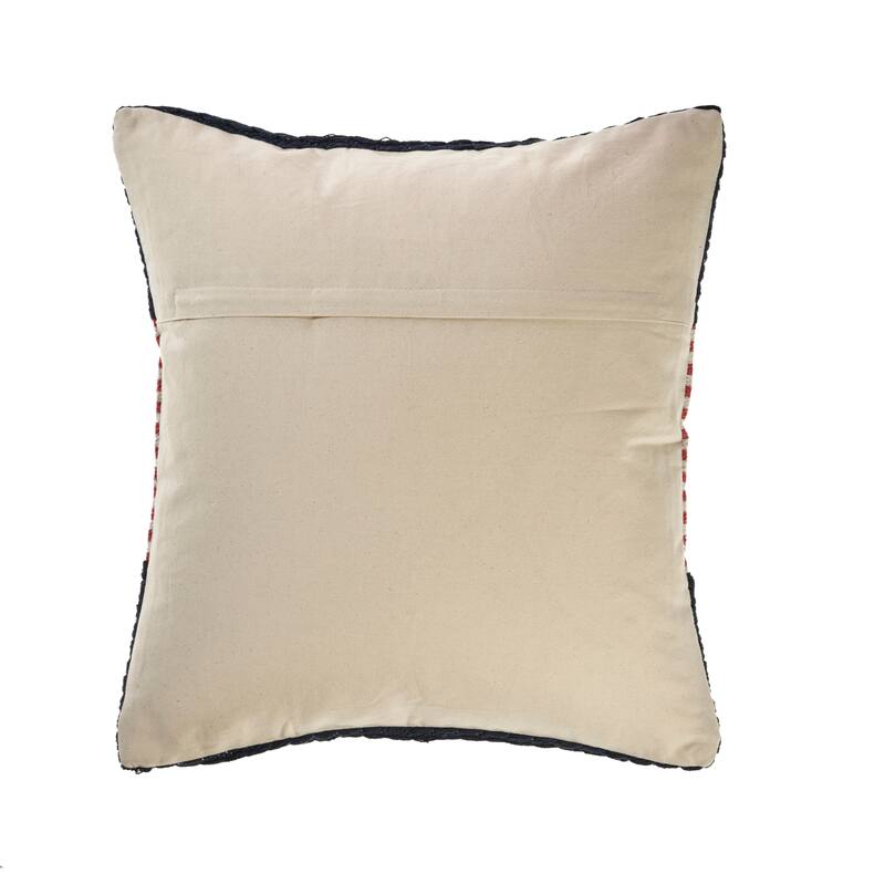 Sevita Navy Nautical Striped Throw Pillow