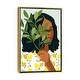 preview thumbnail 4 of 10, iCanvas "Botany Portrait I" by Victoria Borges Framed Canvas Print Gold - 26x18