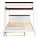 preview thumbnail 15 of 56, Full-Over-Full Bunk Bed With Twin size Trundle,Storage And Desk for Bedroom