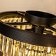 preview thumbnail 13 of 12, 3-Light 13" Cone Shape 3-Tier Crystal Flush Mount