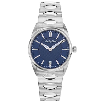 Mathey Tissot Women's Classic Blue Dial Watch - D791ABU - 6 (36)