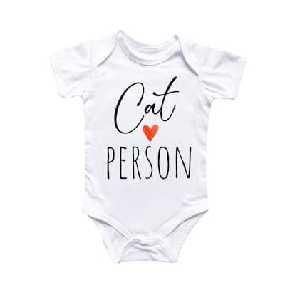 Cat Person Lover - Baby Boy Girl Clothes Infant Bodysuit Funny Cute Newborn