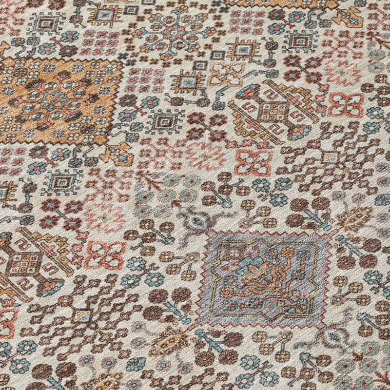 Machine Washable Indoor/ Outdoor Global Flory Chantille Rug