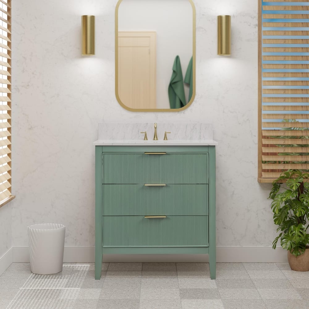 Evelyn 30-inch Vanity with Engineered Marble Top