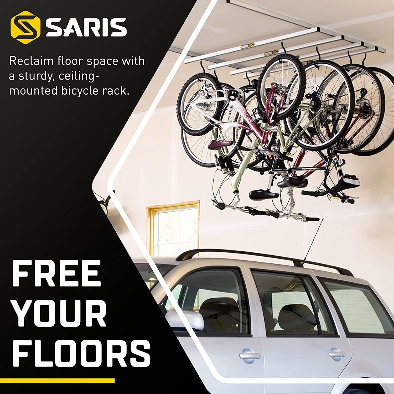 Saris Ceiling Bike Rack Cycle Glide Home Bike Hanging System