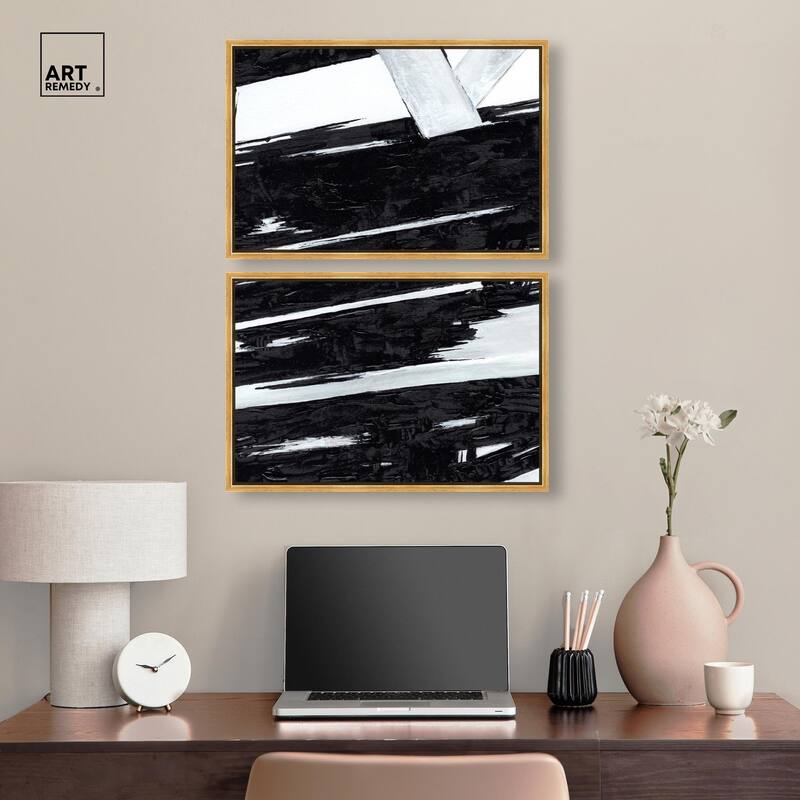 Geometric Story Canvas Set of 2 by Art Remedy