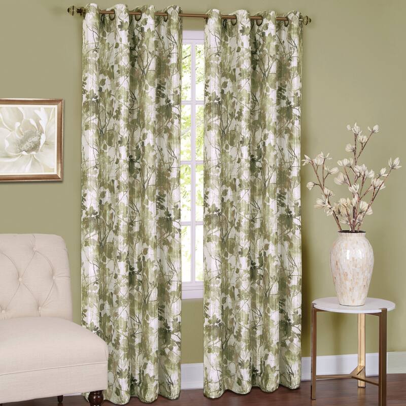 Tranquil Trees Insulated Curtain Panel