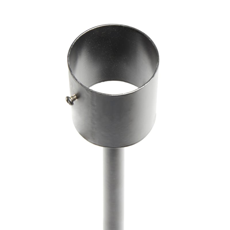 Alpine Corporation 31" Tall Outdoor Metal Gazing Globe Display Stand, Black