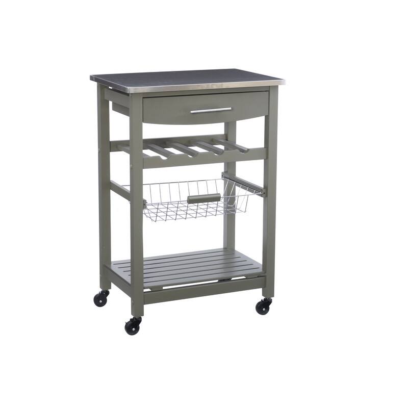Jake Compact Mobile Rolling Kitchen Cart
