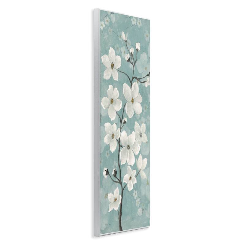 Stupell Apple Blossom on Green Wall Plaque Art Design By Janet Tava
