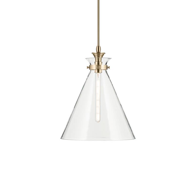 Kichler Lighting Laria 16 Inch 1 Light Pendant with Clear Glass in Champagne Bronze