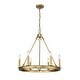 preview thumbnail 1 of 3, Barclay 6 Light 25 inch Olde Brass Chandelier