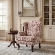 preview thumbnail 2 of 21, 31" W Modern Upholstered Linen Wing Back Accent Chair with Rolled Arm