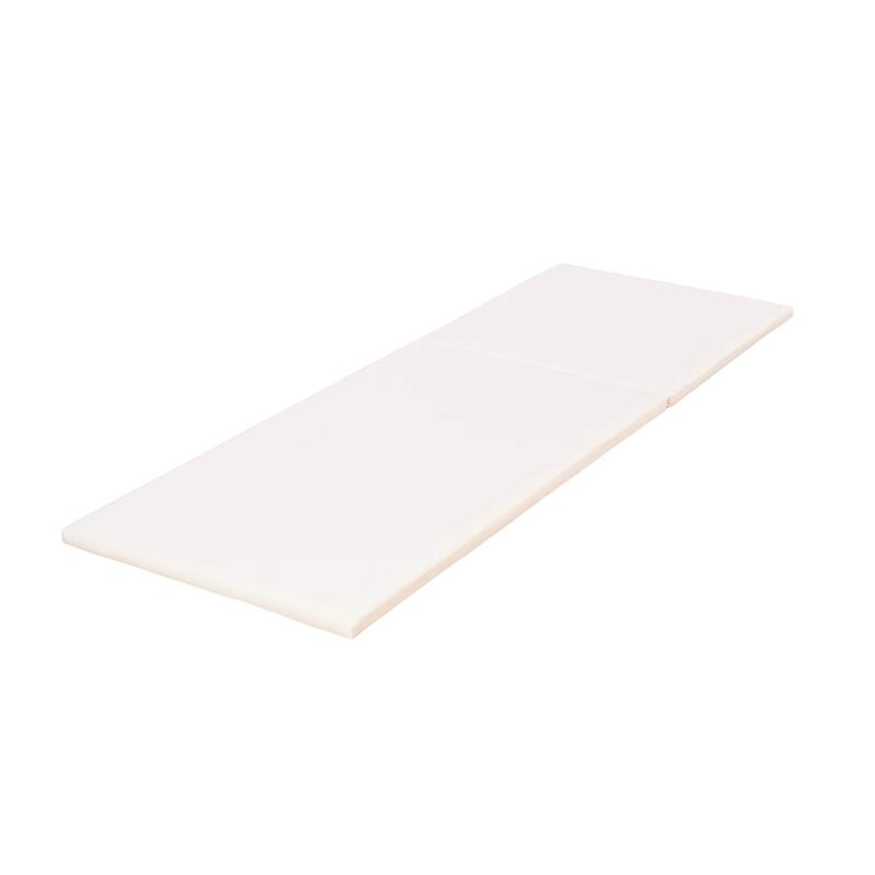 Christopher Knight Home - Outdoor Acacia Wood Chaise Lounge with Ergonomic 2-Fold Thin Water-Repellent Cushion - 79.6"L