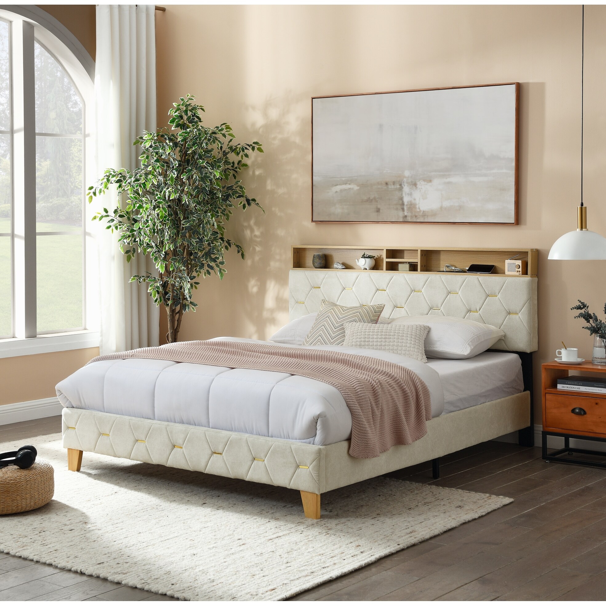 Headboard with usb outlet deals