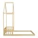 preview thumbnail 22 of 25, House-Style Funny Full House-shaped Roof Headboard Floor Kids Furniture Bed Kidsbed, Grey