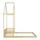 preview thumbnail 4 of 7, House-Style Funny Full House-shaped Roof Headboard Floor Kids Furniture Bed Kidsbed, Natural