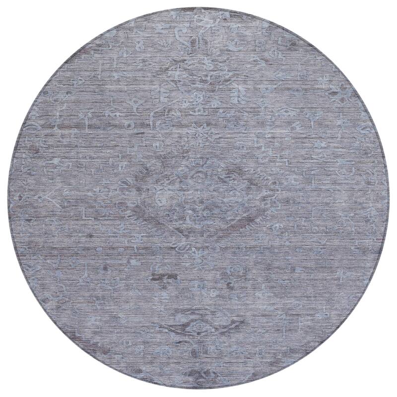 HomeRoots Floral Traditional Rectangle Outdoor Rug