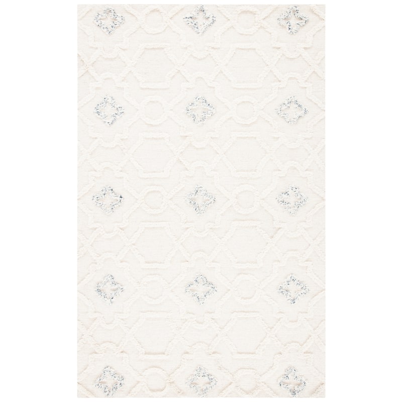 SAFAVIEH Handmade Casablanca Shag Flores Wool Rug