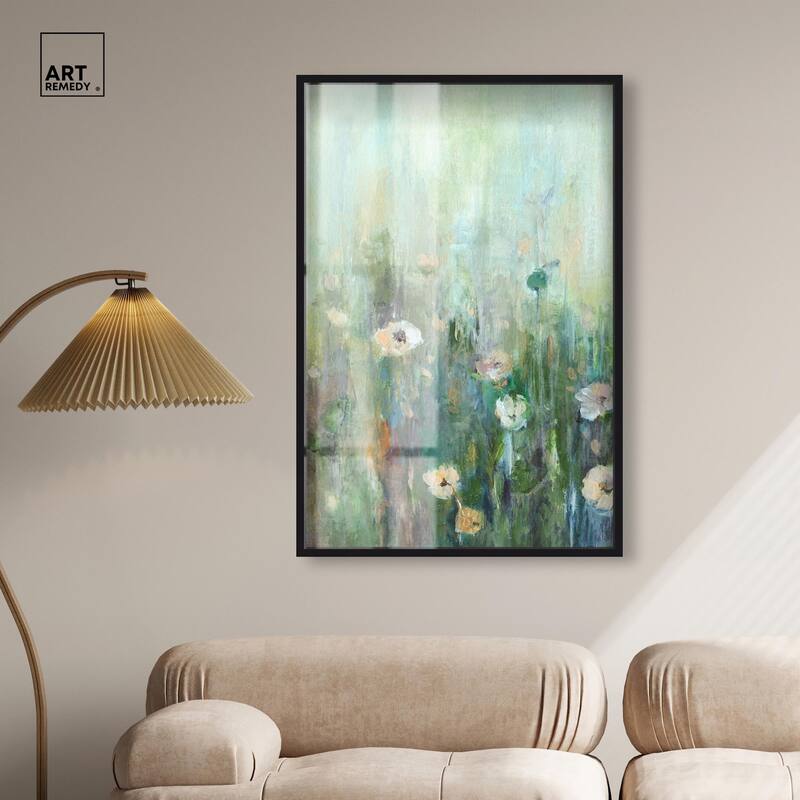 Harmony Green I Shadowbox by Art Remedy