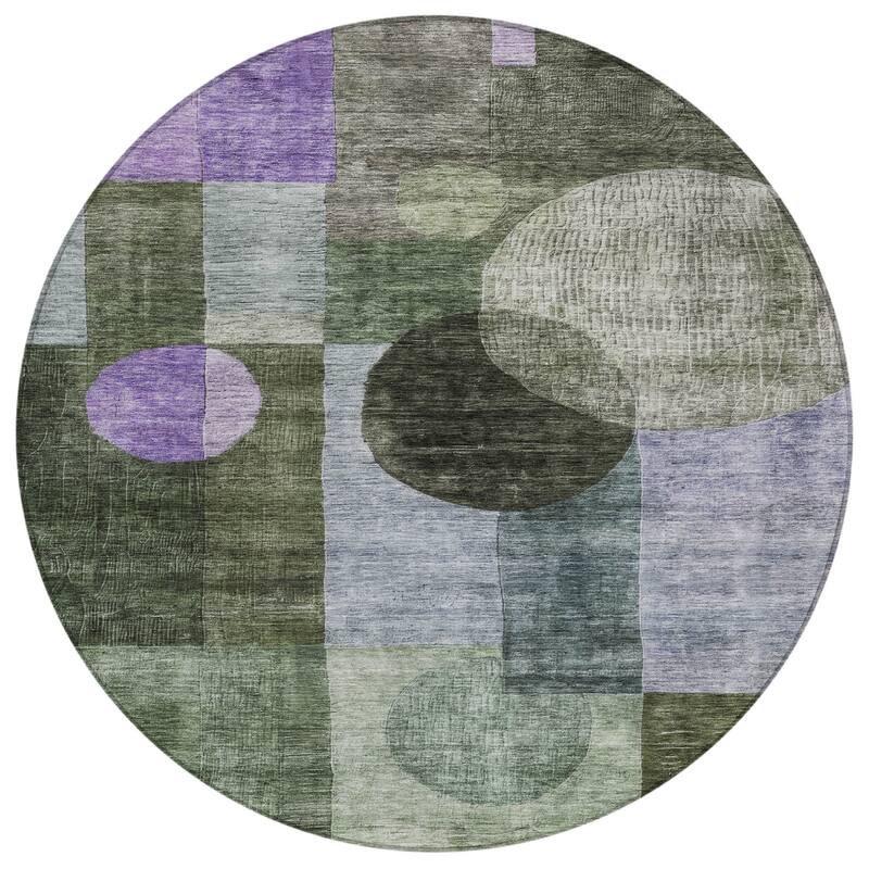 HomeRoots Geometric Transitional Rectangle Outdoor Rug