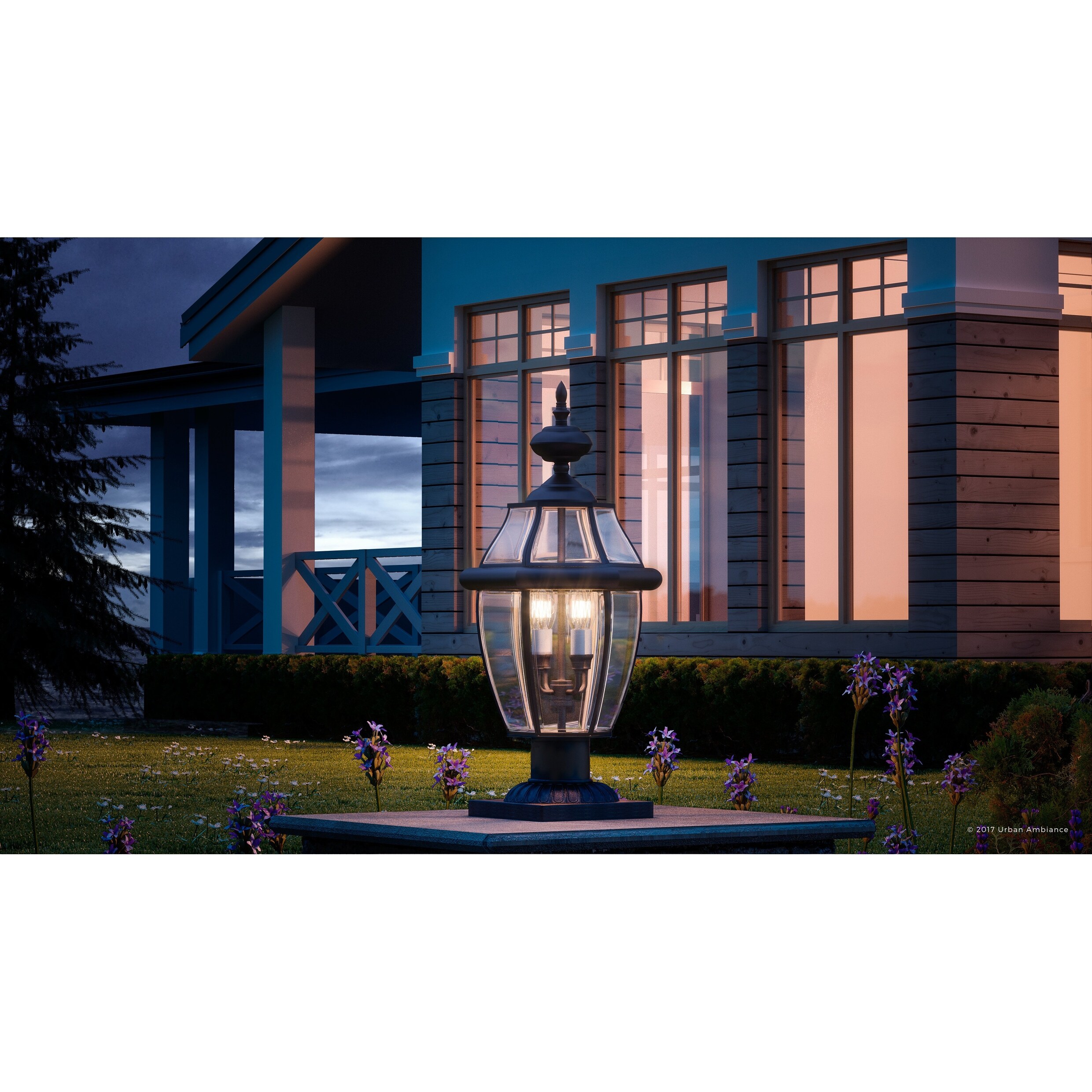 Luxury Colonial Outdoor Post Light, 23\, image size:2480x2480