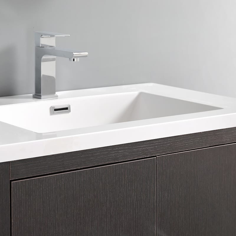 Fresca Senza 30" Free Standing Single Basin Vanity Set with MDF