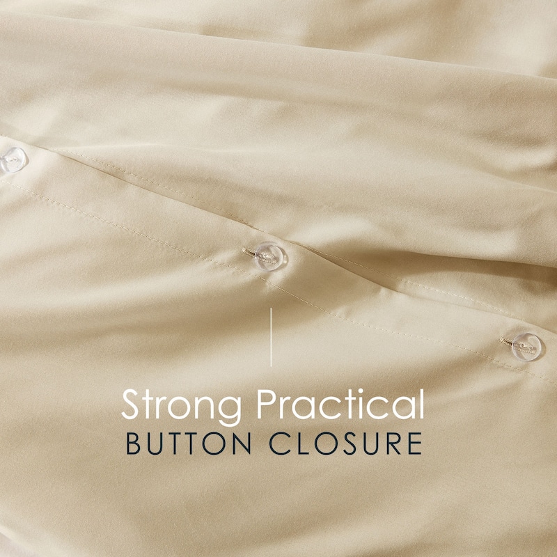 Emperyan 3 Piece Duvet Cover Sets, Soft Double Brushed Duvet Covers with Button Closure