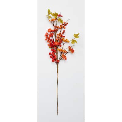 29" Fall Berries & Mini Pumpkin Spray