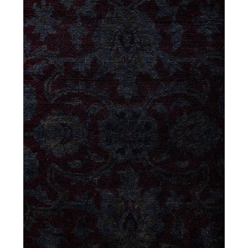 Overdyed One-of-a-Kind Hand-Knotted Area Rug - Red - 4' 2" x 6' 3"