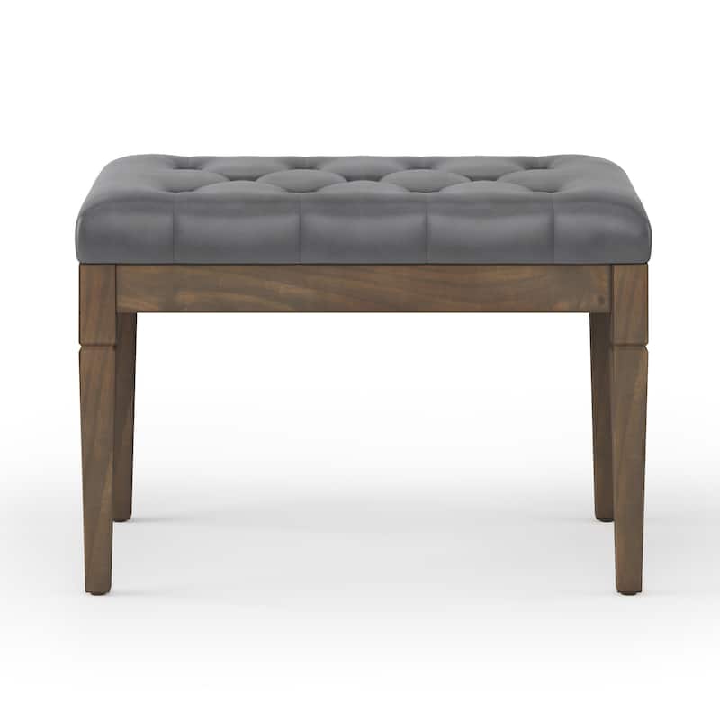 WYNDENHALL Hopewell 28 inch Wide Traditional Rectangle Ottoman Bench