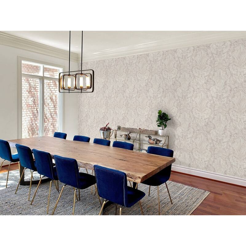 Seabrook Designs Dimaro Damask Unpasted Wallpaper