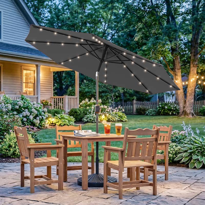 beautiful patio umbrella BONOSUKI 9ft Patio Umbrella,Outside Deck Table Umbrella,w/Tilt Crank