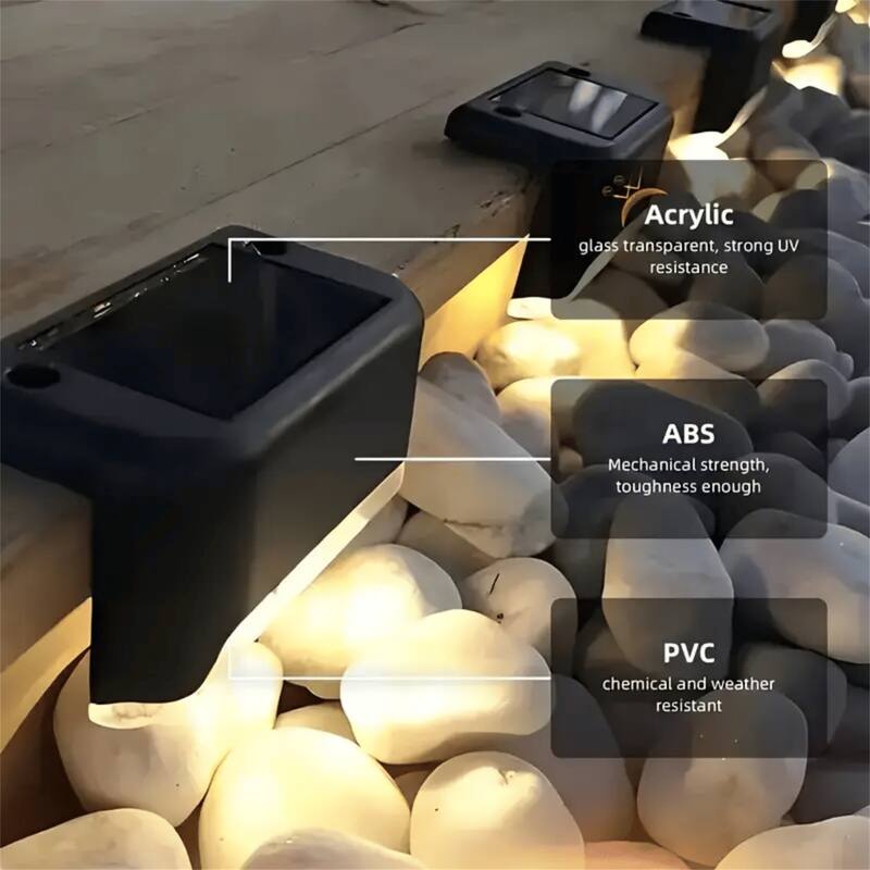 White light 32PCS Solar Deck Lights Outdoor