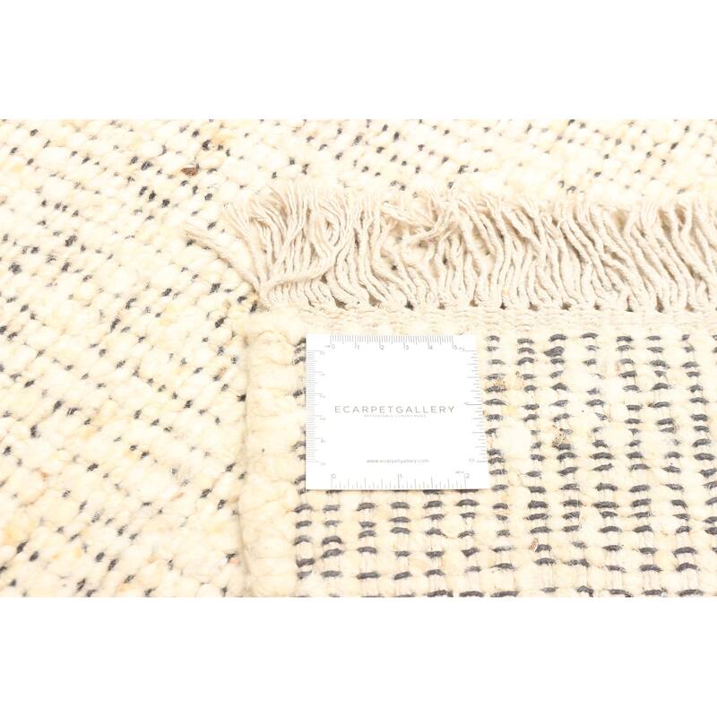 ECARPETGALLERY Braid weave Sienna Cream Wool Rug - 5'2 x 7'4