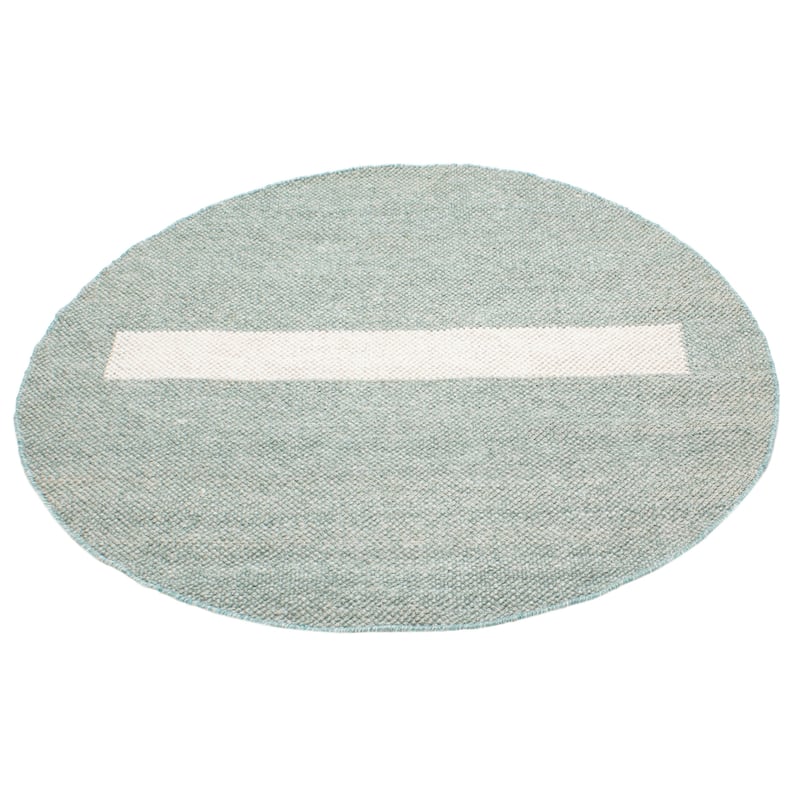 ECARPETGALLERY Braid weave Sienna Teal Wool Rug - 5'11 x 5'11