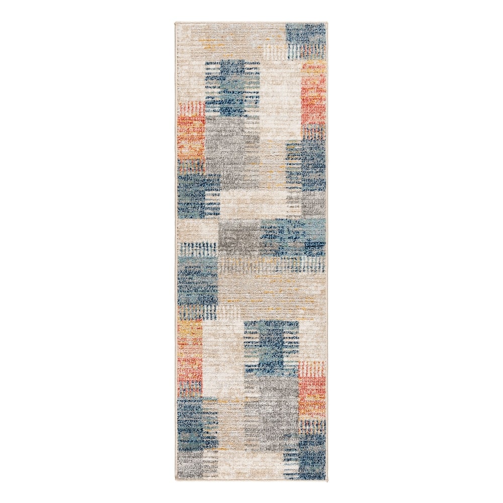 Gertmenian Winsor Modern Neutral Abstract Polypropylene Indoor Area Rug Collection