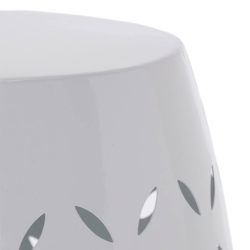 12" Accent Side Table, Cylindrical Design End Table for Living Room, Family Room, or Entryway, Industrial Style