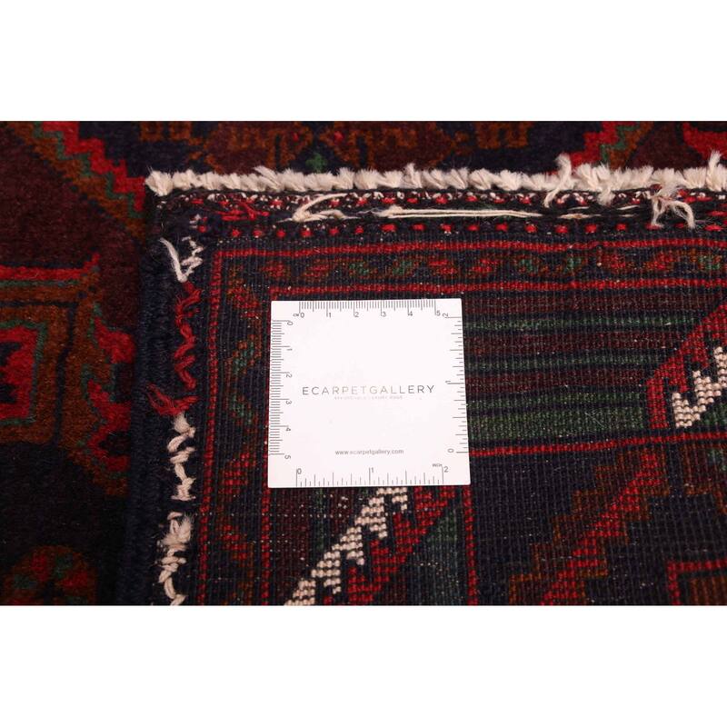 ECARPETGALLERY Hand-knotted Teimani Dark Navy Wool Rug - 4'2 x 6'7