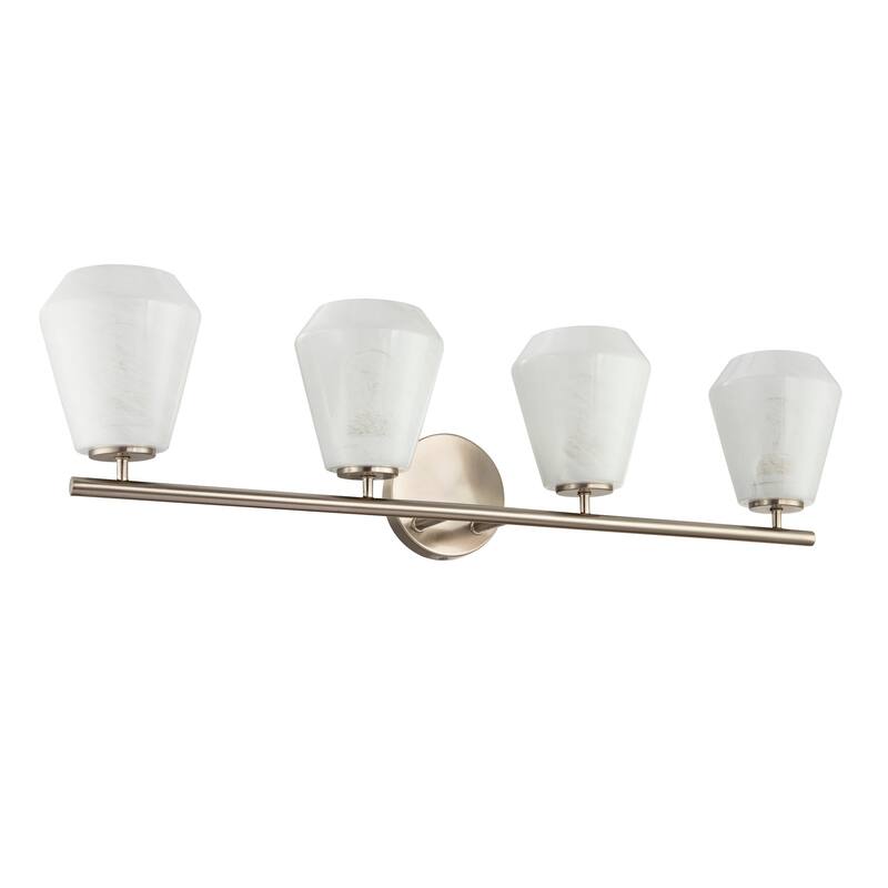 Artcraft Brooke Bathroom Vanity - Wispy White Glassware Shade