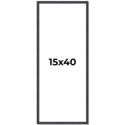 15x40 Frame Brown Solid Wood Picture Frame - Complete Modern Photo