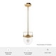 preview thumbnail 6 of 10, Hunter Karloff Clear Glass Bell-Shaped Pendant - Kitchen Island, Dining Room, Entry - Modern Farmhouse, Rustic, Industrial