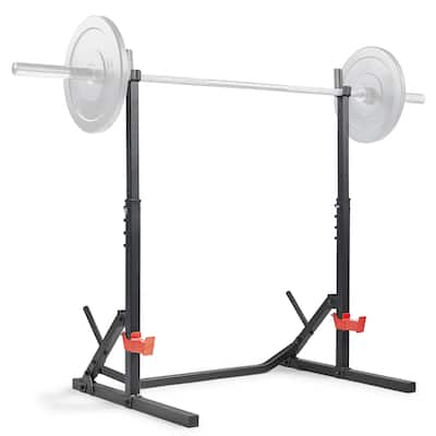 Sunny Health & Fitness Versatile Adjustable Bench Press Squat Rack - SF-XF922011 - Black - 35.7 L x 46.1 W x 63.9 H