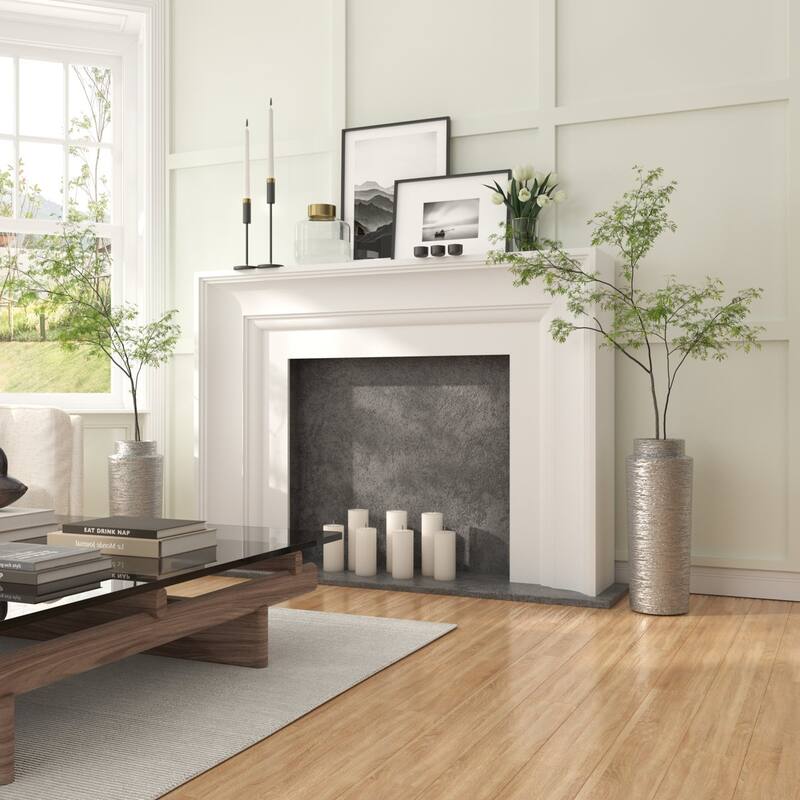 Acroma 12.9" Ceramic Floor Vase 2-set Decoration For Home Office Decor.