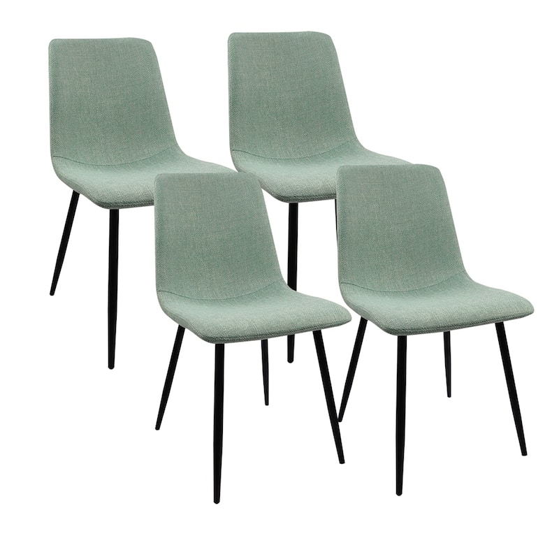 Modern Dining Room Chairs with Metal Legs(Set of 4) - N/A